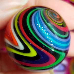 Colorful glass marble,  swirl marble handmade from borosilicate glass