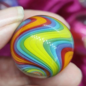 Colorful glass marble,  swirl marble handmade from borosilicate glass