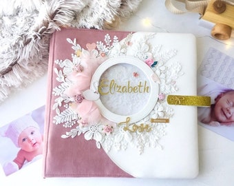 baby scrapbook album etsy baby album
