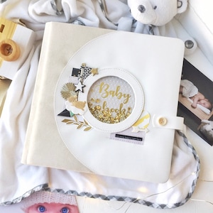 Baby memory book / Memory album Photo album Scrapbook Baby album Baby book Girl memory book Memories album cover Memories Children