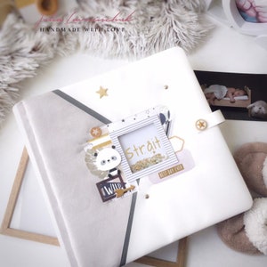 Baby memory book | Memory album | Photo album | Scrapbook Baby album | Baby book  | Girl memory book | Memories album cover | Folder