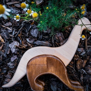 Brontosaurus by AncestorCrafts - wooden dinosaur toy