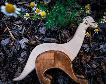 Brontosaurus by AncestorCrafts - wooden dinosaur toy