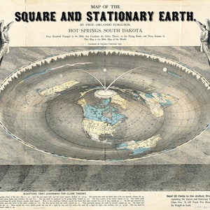 Map of Our ‘Square and Stationary’ Earth