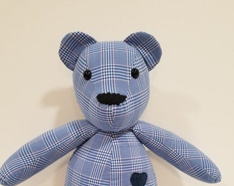 Memory Bear,Bears made from loved ones clothing, 19" bear,Custom made bear,Keepsake Bear,tshirt bear, grief, graduation, gift
