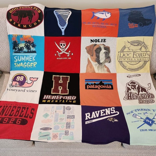 T Shirt Blanket Etsy