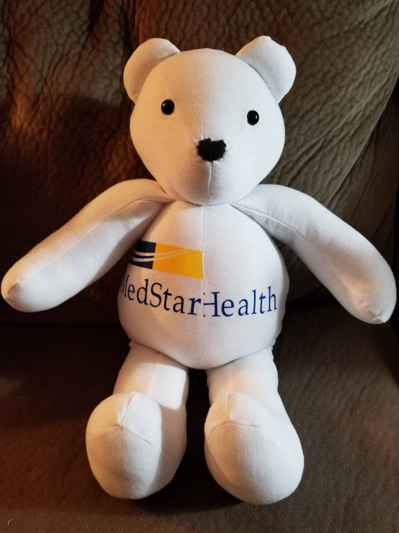 Memory Bear Keepsake Teddy Bear Custom Made Memory Bear Etsy