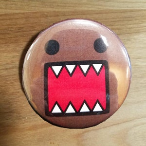 Domo cute pinback button