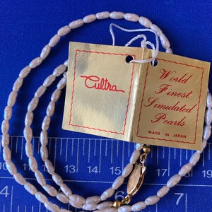Faux Rice pearl necklace