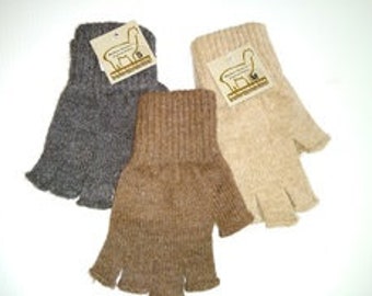 Amazing Alpaca Fingerless Texting Gloves/USA Made/80% Alpaca/For Him/For Her/Husband/Wife/Warm Unique Gift/ Mid weight/Winter Glove