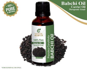 100% Pure Natural Babchi Carrier Oil - Sheer Essence - Therapeutic Grade Babchi Oil 5ml To 500ml Free Shipping Worldwide