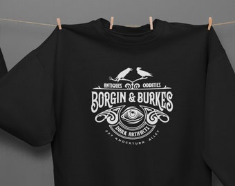 Borgin and Burkes Jumper, Wizarding Artefacts T-Shirt . Wizard Sweater, Book Reading Sweatshirt, Magic, Halloween Gift, Vintage, Bookish