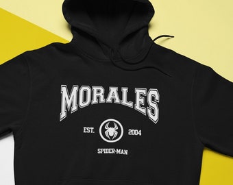 モラレス EST. 2004 スパイダーマン - 大人用ユニセックスパーカー / スウェットシャツ / Tシャツ - お父さんシャツ - 彼または彼女への父の日ギフト