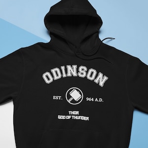 Odinson EST. 964 AD - adults unisex hoodie / sweatshirt / t-shirt - Perfect Gift - Cosplay - Sci Fi - Fathers/ Mothers Day Gift for Him/ Her