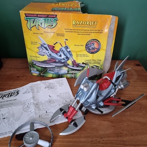 2003 Playmates Teenage Mutant Ninja Turtles TMNT Razor Jet Vehicle ...