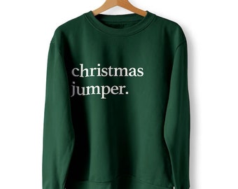 Eenvoudige kersttrui, grappige kerstsweatshirts, kersttruien, lelijke truien, kerstcadeau voor hem, cadeau voor haar / Christmas Party Ready