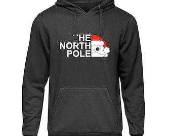 Christmas Hoodie / Sweatshirt The North Pole Jumper, Xmas jumpers, Xmas gift for him, gift for her / Christmas Party Ready/ Perfect Jumper