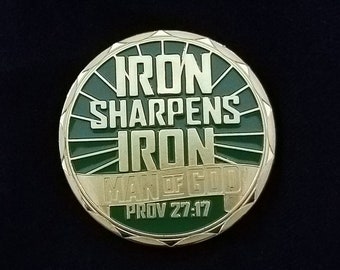 Iron Sharpens Iron Challenge Coin - Free Fast Shipping