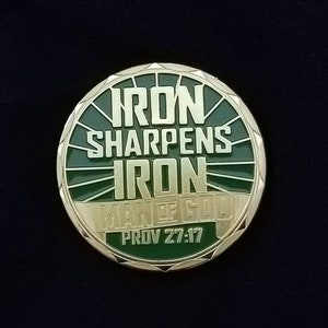 Iron Sharpens Iron Challenge Coin - Free Fast Shipping