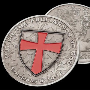 Challenge Coin - Ephesians 6:10-18 - Fast Shipping