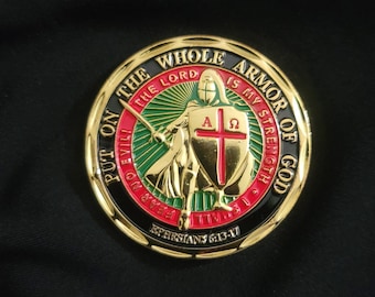 Armor of God Coin - Challenge Coins - Free Fast Shipping
