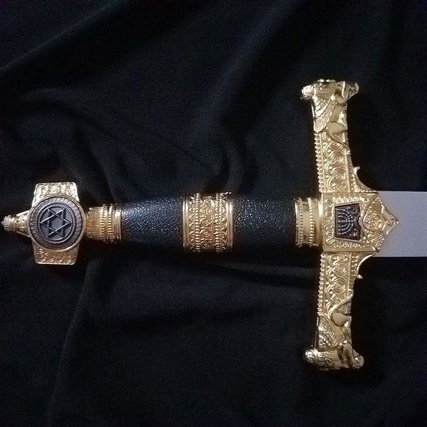 Personalized King David Sword - Your Custom Engraved Text - Fast Free Shipping