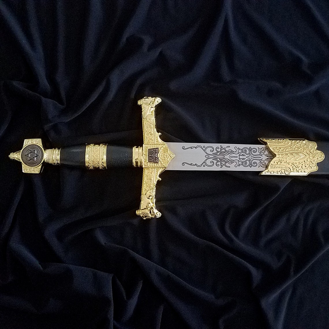 Personalized King David Sword Your Custom Engraved Text | Etsy