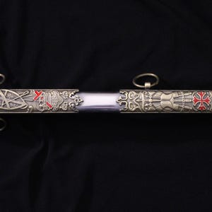 Personalized Knight Templar Swords: Engraved Ceremonial Sword - Up to 85 Characters of Text image 11