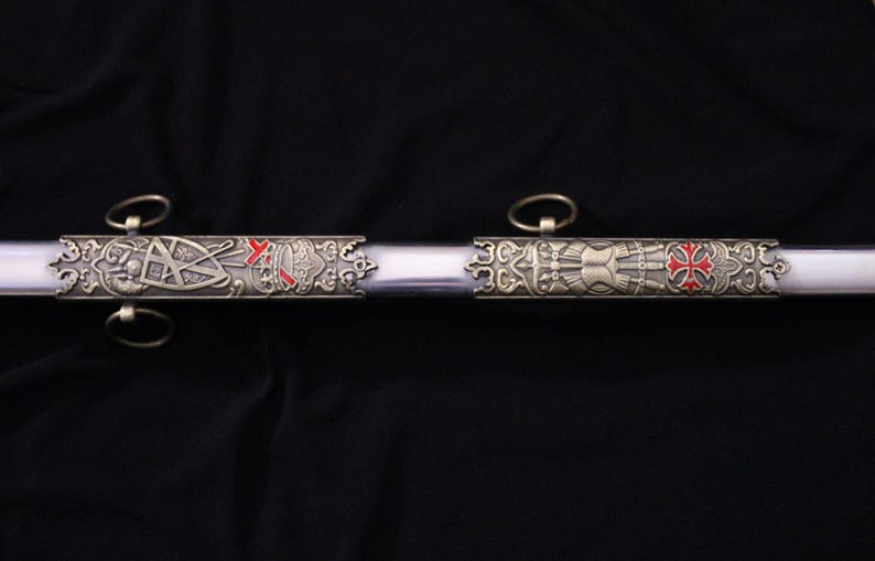 Personalized Knight Templar Swords: Engraved Ceremonial Sword - Up to 85 Characters of Text image 11