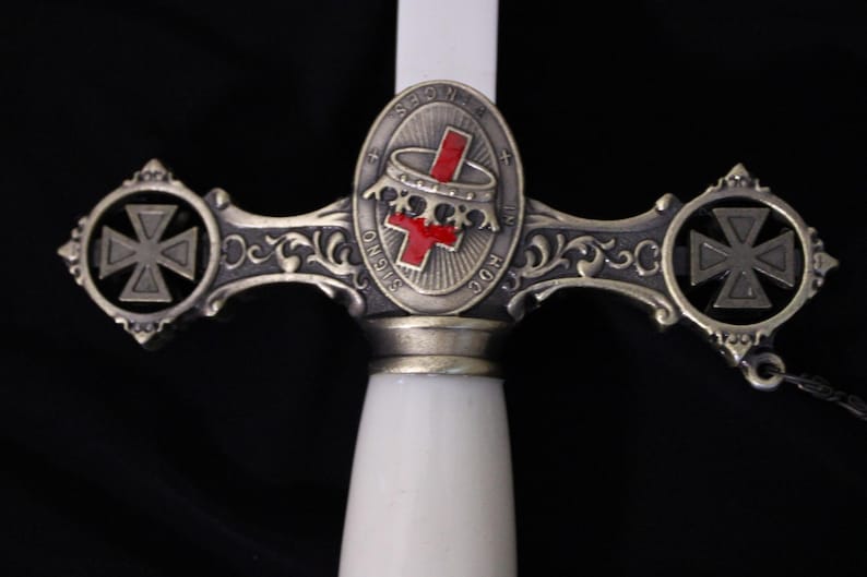 Personalized Knight Templar Swords: Engraved Ceremonial Sword - Up to 85 Characters of Text image 8