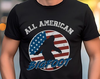Bunt Bunt Weiß Bunt T-Shirt, Alle Amerikanischen Sasquatch T-Shirt