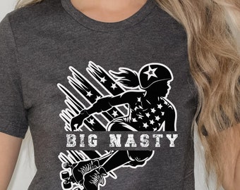Personalized Roller Derby T-Shirt, Edgy Derby Girl Gift