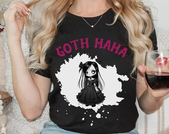 Gothic Mama T-Shirt, Gothic Mama T-Shirt, Spooky Mama Shirt