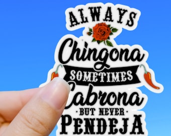 Adesivo de vinil "Chingona Latina", decalque "Viva México"