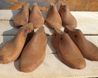 Wooden shoe pads.Last Factory.Remains of children's shoes, shoe pads..Schuhleisten.form for shoes.Ready to ship!