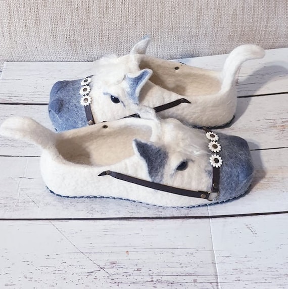 Womens horse slippers sale
