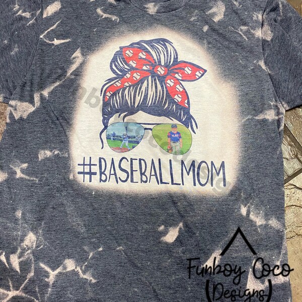 Baseball Mom Messy Bun l Mom Shirt l Baseball Mom