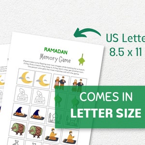 Ramadan Memory Game, Printable Memory Matching Game, Ramadan Activity ...