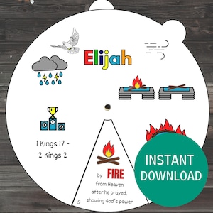 Elischa Malrad, druckbares Sonntagsschulhandwerk, Elischa Chariot der Feuerbibelstunde, Schriftaktivität