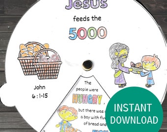 Jesus Feeds 5000 Craft Five Loaves - Il 340x270.5224879691 Li63