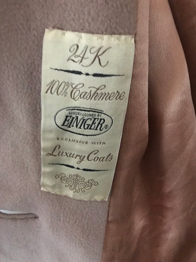 Vintage Jacket with Fur Luxury Coat 1950s 1960s Cashmere and Mink swing coat Vintage fur jacket Einiger Luxury Coat Jackie O jacket 50s