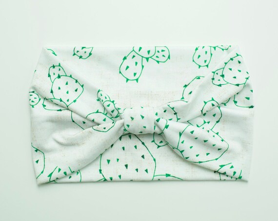 Desert Dreaming Cactus - Women's Knit Stretch Modern Jersey Headband