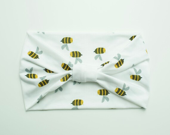 Honey Bees - Women's Knit Stretch Modern Jersey Headband