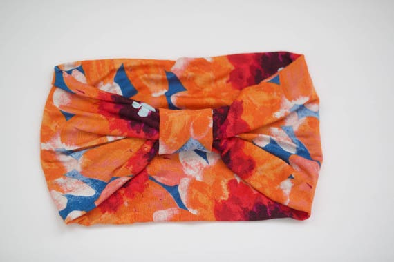 SALE Orange Daisies - Knit Adult Size Headband