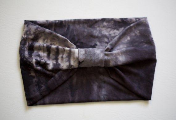 SALE Women's Knit Stretch Headband - Smoky Tie Dye