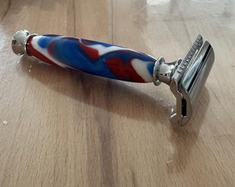 Chrome safety razor - acrylic blade