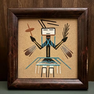 Authentic Navajo sand art painting