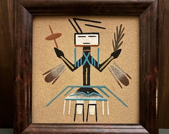 Authentiek Navajo-zandkunstschilderij
