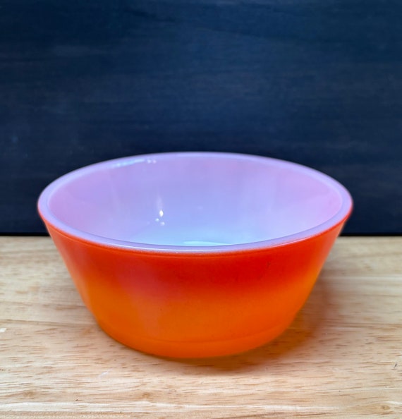 ファイヤーキング 2トーン オレンジディッシュ - Etsy 日本