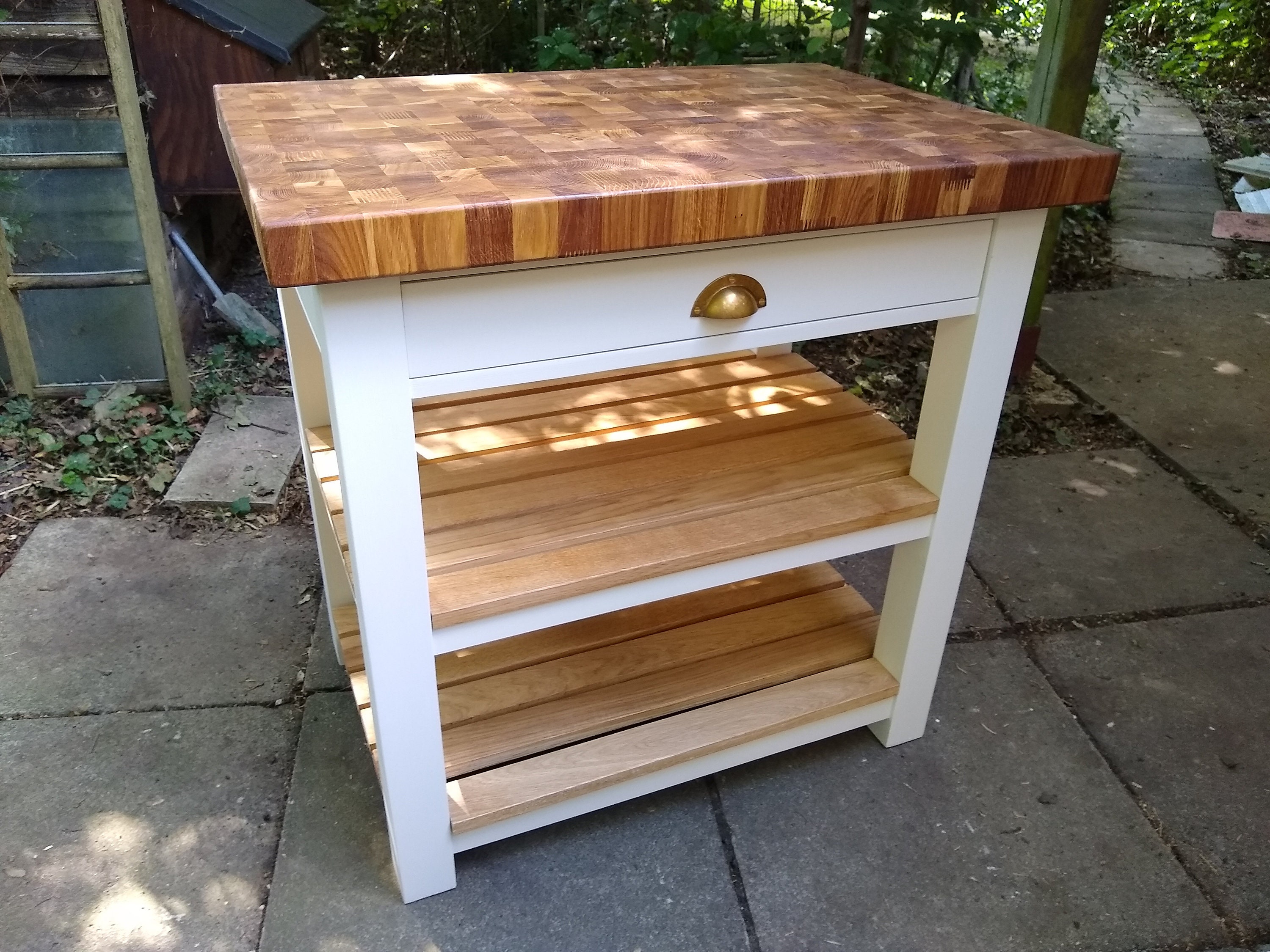 Handmade Oak butchers block Kitchen Island Pine F&B Etsy